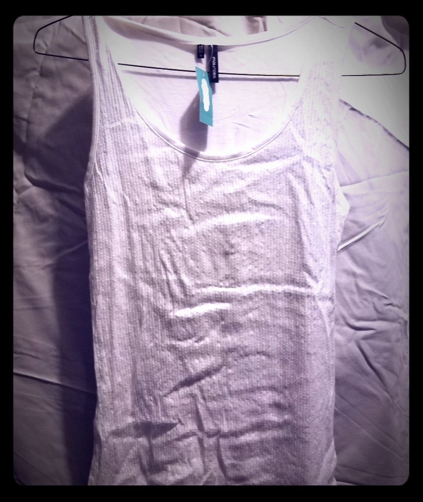 White sequin maurices thank top. Sz.M